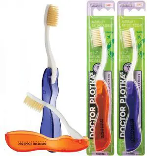Soft Flossing Folding Travel Toothbrush, Pack of 2, Assorted | Folding Travel Brush with Floss-Tip Bristles, Soft, For Sensitive Teeth and Gums, BPA Free, Cover Included Soft Flossing Folding Travel Toothbrush, Pack of 2, Assorted | Folding Travel Brush with Floss-Tip Bristles, Soft, For Sensitive Teeth and Gums, BPA Free, Cover Included
