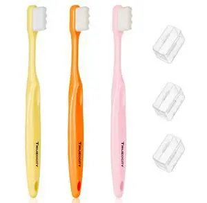 Toddler toothbrush age 2-4, Nano Toothbrush Kids Soft Nanobrush - 20,000 Bristles, Nano Brush for Gentle Care, Baby & Toddler Ages 4-12, 3 Pack Colors (Yellow, Orange, Pink), Perfect for Small Hands Toddler toothbrush age 2-4, Nano Toothbrush Kids Soft Nanobrush - 20,000 Bristles, Nano Brush for Gentle Care, Baby & Toddler Ages 4-12, 3 Pack Colors (Yellow, Orange, Pink), Perfect for Small Hands