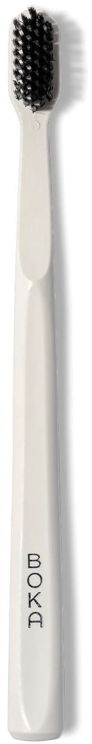 Classic Soft Bristle Manual Toothbrush - Activated Charcoal | Tapered Bristles for Sensitive Gums - BPA-Free Adult and Kids Care - Travel Cap Included - Bioplastic Handle - White, 1Pk Classic Soft Bristle Manual Toothbrush - Activated Charcoal | Tapered Bristles for Sensitive Gums - BPA-Free Adult and Kids Care - Travel Cap Included - Bioplastic Handle - White, 1Pk