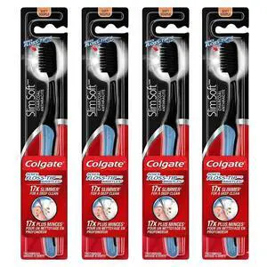 Slimsoft Charcoal Toothbrush | Combo Pack of 4 Slimsoft Charcoal Toothbrush | Combo Pack of 4