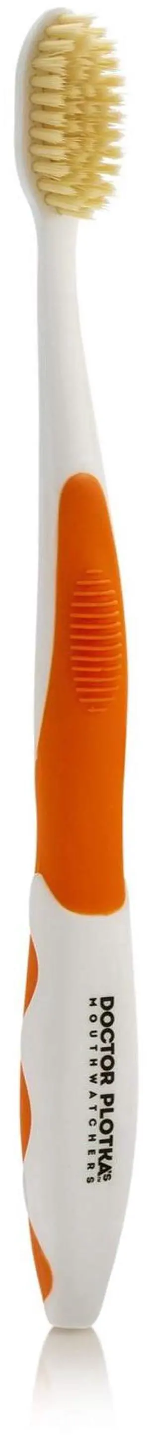 Soft Flossing Manual Toothbrush, Adults, Ultra Clean, Orange | Floss-Tip Bristles for Sensitive Teeth and Gums, Soft Manual Brush, Deep Clean, BPA Free, Dr Plotka Design Soft Flossing Manual Toothbrush, Adults, Ultra Clean, Orange | Floss-Tip Bristles for Sensitive Teeth and Gums, Soft Manual Brush, Deep Clean, BPA Free, Dr Plotka Design