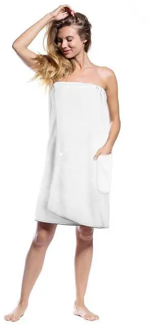 Wrap Towel Robes for Women 80x140cm Quick Dry Large Thick Soft Bath Towels with Pockets Microfiber Plush Bathrobes for Women Towel Wrap in Shower Sauna Spa & Beach Cover Ups (White) Wrap Towel Robes for Women 80x140cm Quick Dry Large Thick Soft Bath Towels with Pockets Microfiber Plush Bathrobes for Women Towel Wrap in Shower Sauna Spa & Beach Cover Ups (White)