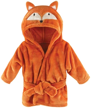 Unisex Baby Plush Animal Face Bathrobe, Fox, 0-9 Months Unisex Baby Plush Animal Face Bathrobe, Fox, 0-9 Months