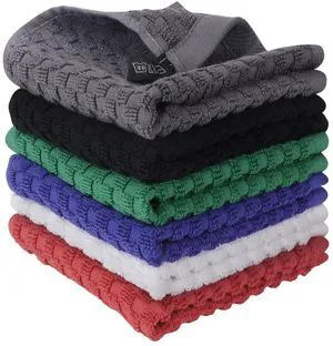 100% Cotton Wash Cloth, 12x12 Inch, 6 Pack, 6 Colors | Highly Absorbent, Soft Feel Fingertip Towels, Machine Washable, For Bathroom, Gym, Hotel, Spa and Kitchen 100% Cotton Wash Cloth, 12x12 Inch, 6 Pack, 6 Colors | Highly Absorbent, Soft Feel Fingertip Towels, Machine Washable, For Bathroom, Gym, Hotel, Spa and Kitchen