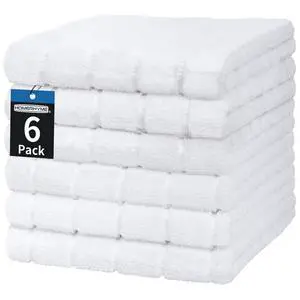 White Hand Towels, 6 Pack 25''*15'' Microfiber Hand Towels for Bathroom Kitchen, All-Purpose Quick Dry Lint Free Soft Absorbent Wash Cloths, Gym Towels Bath Towels Bulk for Yoga Spa Hotel White Hand Towels, 6 Pack 25''*15'' Microfiber Hand Towels for Bathroom Kitchen, All-Purpose Quick Dry Lint Free Soft Absorbent Wash Cloths, Gym Towels Bath Towels Bulk for Yoga Spa Hotel