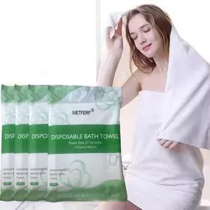 5 Pack Disposable Bath Towels Large 55"x27.5" Thick for Travel | Oversized 55 x 27.5 in, Non-Woven Single-Use, Hygienic for Hotel Gym Spa, Quick Dry, Travel Camping Portable, Sensitive Skin 5 Pack Disposable Bath Towels Large 55"x27.5" Thick for Travel | Oversized 55 x 27.5 in, Non-Woven Single-Use, Hygienic for Hotel Gym Spa, Quick Dry, Travel Camping Portable, Sensitive Skin