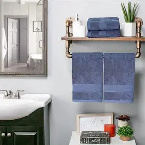 Cotton Bath Hand Towels 14" x 30", Thick Hand Towel Face Towel, Bathroom Cloth, Soft and Absorbent Washcloths Set for Home Hotel (Blue-2 Pack) Cotton Bath Hand Towels 14" x 30", Thick Hand Towel Face Towel, Bathroom Cloth, Soft and Absorbent Washcloths Set for Home Hotel (Blue-2 Pack)