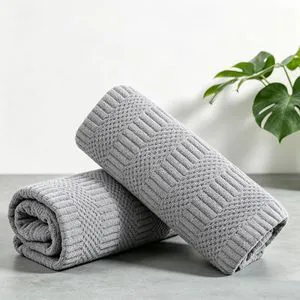 2 Piece Gray Geometric Hand Towel Set 16"x31" Soft Highly Absorbent Quick Dry Bathroom Towels Microfiber Plush Towels Set Woven Towels for Kitchen Hotel Spa Gym 2 Piece Gray Geometric Hand Towel Set 16"x31" Soft Highly Absorbent Quick Dry Bathroom Towels Microfiber Plush Towels Set Woven Towels for Kitchen Hotel Spa Gym