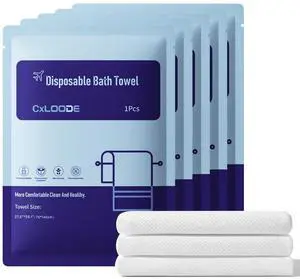 5 Pcs Disposable Bath Towels for Travel Larger And Thicker, 55.1 x 27.5" | Disposable Towels Travel Towel Reusable for Hotel Travel Essential, for Hiking Camping Sports Swimming and Traveling 5 Pcs Disposable Bath Towels for Travel Larger And Thicker, 55.1 x 27.5" | Disposable Towels Travel Towel Reusable for Hotel Travel Essential, for Hiking Camping Sports Swimming and Traveling