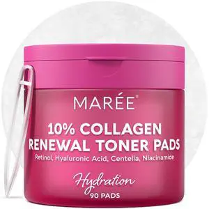 Collagen Acne Clearing Polishes - Toner Pads with Retinol - Minimizing Wrinkle Zero Pore Pads - Hydrating Toning Collagen Pad with Retinol & Centella Device - Anti Aging Brightening Wipes Collagen Acne Clearing Polishes - Toner Pads with Retinol - Minimizing Wrinkle Zero Pore Pads - Hydrating Toning Collagen Pad with Retinol & Centella Device - Anti Aging Brightening Wipes