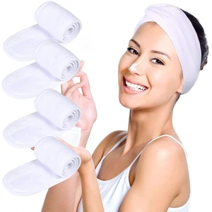 4PCS Facial Spa Headbands for wahsing Face Makeup Shower Bath Wrap (White) 4PCS Facial Spa Headbands for wahsing Face Makeup Shower Bath Wrap (White)
