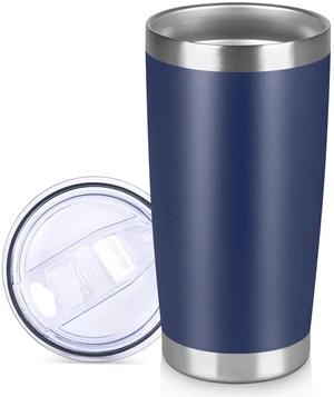 20 oz Tumbler Stainless Steel Tumblers Bulk with Lid Double Wall Insulated Coffee Tumbler Cups for Hot & Cold Drinks Powder Coated Travel Coffee Tumbler Mug Metal (Navy Blue, 1 pack) 20 oz Tumbler Stainless Steel Tumblers Bulk with Lid Double Wall Insulated Coffee Tumbler Cups for Hot & Cold Drinks Powder Coated Travel Coffee Tumbler Mug Metal (Navy Blue, 1 pack)