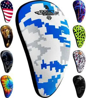 Lightweight Athletic Cup Mens & Boys (S, White/Blue Camo) | Protective Groin Sports Cup, Baseball Cup Youth Boys for T-ball, Football, Lacrosse, Hockey & MMA Lightweight Athletic Cup Mens & Boys (S, White/Blue Camo) | Protective Groin Sports Cup, Baseball Cup Youth Boys for T-ball, Football, Lacrosse, Hockey & MMA