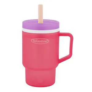 My 1st Tumbler Plastic Sippy Cup, Hibiscus, Straw Cup, 10oz | Sip, carry, repeat. Easy-to-hold hard plastic tumbler. Leak-resistant straw for little sippers on the go My 1st Tumbler Plastic Sippy Cup, Hibiscus, Straw Cup, 10oz | Sip, carry, repeat. Easy-to-hold hard plastic tumbler. Leak-resistant straw for little sippers on the go