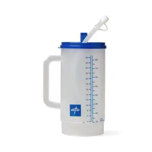 Insulated Hospital Cup, Bedside Carafe, 32 oz, BPA-Free, Leak Resistant, Includes Lid & Straw Insulated Hospital Cup, Bedside Carafe, 32 oz, BPA-Free, Leak Resistant, Includes Lid & Straw