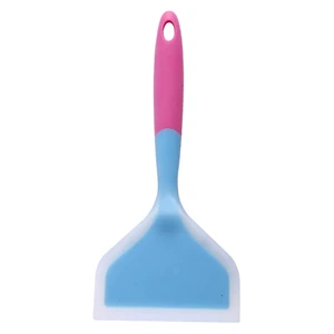 Omelette Spatula 10-Inch Silicone Pancakes Shovel Durable Heat-resistant Wide Spatula Turner Nonstick Fried Shovel for Eggs Crepes Brownies Fish Pancake Pizza (Blue) Omelette Spatula 10-Inch Silicone Pancakes Shovel Durable Heat-resistant Wide Spatula Turner Nonstick Fried Shovel for Eggs Crepes Brownies Fish Pancake Pizza (Blue)