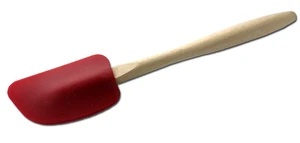 1-Piece Silicone Spatula with Wood Handle, Multicolored, 12-1/2-Inch 1-Piece Silicone Spatula with Wood Handle, Multicolored, 12-1/2-Inch