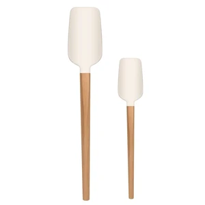 Wooden Long Handle Jar Spatulas, 12" & 9" Rubber Spatula Scraper Silicone Spatulas for for Jar, Blender, Bottle. Wooden Long Handle Jar Spatulas, 12" & 9" Rubber Spatula Scraper Silicone Spatulas for for Jar, Blender, Bottle.