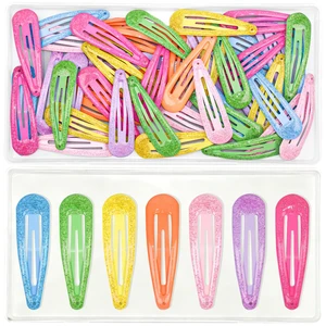 49 Pcs Glitter Metal Hair Clips for Women Teens Girls, 2 Inch Teardrop Snap Hair Barrettes, Non-Slip Drip Oil Hair Clips for Daily Wear, Party, Makeup & Hairstyling DIY (Glitter-MixedColors) 49 Pcs Glitter Metal Hair Clips for Women Teens Girls, 2 Inch Teardrop Snap Hair Barrettes, Non-Slip Drip Oil Hair Clips for Daily Wear, Party, Makeup & Hairstyling DIY (Glitter-MixedColors)