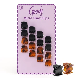 SlideProof Mini Claw Clips, Stylish, Secure Grip Small Hair Clips, Styling Accessories for All Occasions, Ideal for Fine Hair Types, Gifts for Women & Girls, Black and Tortoiseshell, 16 Ct SlideProof Mini Claw Clips, Stylish, Secure Grip Small Hair Clips, Styling Accessories for All Occasions, Ideal for Fine Hair Types, Gifts for Women & Girls, Black and Tortoiseshell, 16 Ct