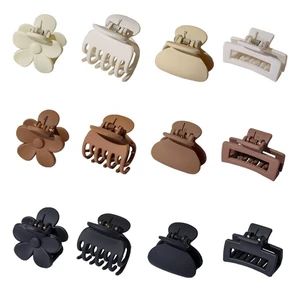 Small Claw Clips for Thin/Medium Thick Hair,12Pcs 1.5 Inch Mini Matte Tiny Jaw Clips for Women Girls 4 Style Nonslip Small Claw Clips for Thin/Medium Thick Hair,12Pcs 1.5 Inch Mini Matte Tiny Jaw Clips for Women Girls 4 Style Nonslip