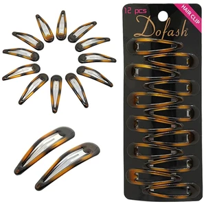 Epoxy Snap Hair Clips Metal Grips 5cm/2in Tortoise Accessories 12Pcs (Epoxy Tortie) Epoxy Snap Hair Clips Metal Grips 5cm/2in Tortoise Accessories 12Pcs (Epoxy Tortie)