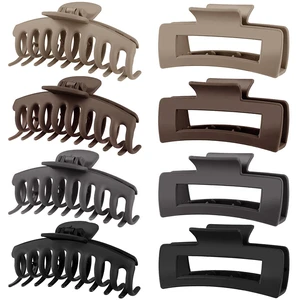 Big Hair Claw Clips for Women Large Claw Clip for Thin Thick Curly Hair 90's Strong Hold 4.33 Inch Nonslip Matte Hair Clips (8 Pcs) Brown Big Hair Claw Clips for Women Large Claw Clip for Thin Thick Curly Hair 90's Strong Hold 4.33 Inch Nonslip Matte Hair Clips (8 Pcs) Brown