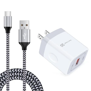 Quick Charge 3.0 Fast Charger Compatible LG Stylo 4/5/6, LG G5 G6 G7 G8 V20 | V30 V40 V50 ThinQ, Samsung Galaxy S24 S23 S22 S21, 18W Rapid Wall Charger with 6Ft USB Type C Charging Cord Cable Quick Charge 3.0 Fast Charger Compatible LG Stylo 4/5/6, LG G5 G6 G7 G8 V20 | V30 V40 V50 ThinQ, Samsung Galaxy S24 S23 S22 S21, 18W Rapid Wall Charger with 6Ft USB Type C Charging Cord Cable