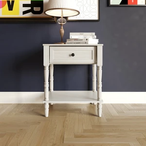 HMD Rumford 1-Drawer Nightstand Modern Wooden Bedside Table with Storage, Open Shelf & Natural Woodgrain Finish Light Gray HMD Rumford 1-Drawer Nightstand Modern Wooden Bedside Table with Storage, Open Shelf & Natural Woodgrain Finish Light Gray