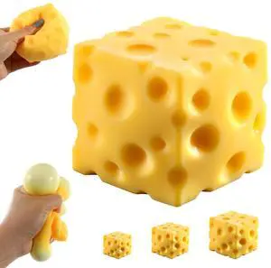 Big Cheese Squishy (10cm), Jumbo Squishy Cheese Block Stress Relief Fidget Toy,Large Size Viral Squeeze Toys for Holiday & Birthday Gifts (4 Inch) Big Cheese Squishy (10cm), Jumbo Squishy Cheese Block Stress Relief Fidget Toy,Large Size Viral Squeeze Toys for Holiday & Birthday Gifts (4 Inch)
