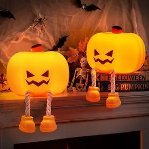 Halloween Night Light, 2 Pack Pumpkin Nightlight Fall Desk Decor | Rechargeable; Dimmable; Cute Silicone Tap Control Bedside Lamp for Kids Baby Nursery Toddler Women Halloween Bedroom Decor Halloween Night Light, 2 Pack Pumpkin Nightlight Fall Desk Decor | Rechargeable; Dimmable; Cute Silicone Tap Control Bedside Lamp for Kids Baby Nursery Toddler Women Halloween Bedroom Decor