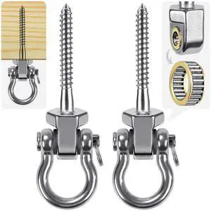 Heavy Duty Swing Hanger with Bearings, 2 Pack Porch Swing Hardware | 304 Stainless Steel, Smooth Quiet Rotation, Supports Up to 1500LB, Ideal for Porch Swings, Hammocks and Playground Swings Heavy Duty Swing Hanger with Bearings, 2 Pack Porch Swing Hardware | 304 Stainless Steel, Smooth Quiet Rotation, Supports Up to 1500LB, Ideal for Porch Swings, Hammocks and Playground Swings