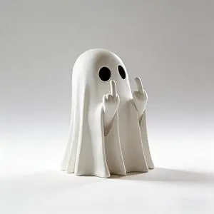 Generic Brand Halloween Ghost Figurine Spooky Resin Statue Cute Finger Ghost Ornaments Perfect for Indoor & Porch Decor Generic Brand Halloween Ghost Figurine Spooky Resin Statue Cute Finger Ghost Ornaments Perfect for Indoor & Porch Decor