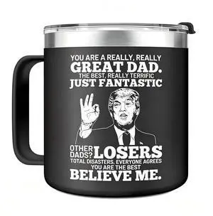 Fathers Day Dad Gifts from Daughter Son,Christmas Birthday Gifts for Step Dads Father in Law Him Bonus Daddy,Gift for Men Papa Grandpa Uncle Stepdad,14 oz Black Tumbler Mug Fathers Day Dad Gifts from Daughter Son,Christmas Birthday Gifts for Step Dads Father in Law Him Bonus Daddy,Gift for Men Papa Grandpa Uncle Stepdad,14 oz Black Tumbler Mug