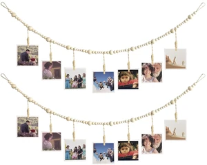 Generic Brand Photo Hanging Display Wall Decor with Photo String and 7 Wooden Clips, Show Happy Moments, Bedroom Living Room Home Study Baby Room Dormitory Decor, Ideal Gift for Teens Generic Brand Photo Hanging Display Wall Decor with Photo String and 7 Wooden Clips, Show Happy Moments, Bedroom Living Room Home Study Baby Room Dormitory Decor, Ideal Gift for Teens