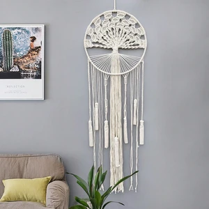 Generic Brand Hangable Macrame Dream Catcher Wall Hanging Boho Decor Large Green Tree of Life Handmade Tassel Feather Decor Natural Cotton Fringe Modern Chic Home Decor Item Generic Brand Hangable Macrame Dream Catcher Wall Hanging Boho Decor Large Green Tree of Life Handmade Tassel Feather Decor Natural Cotton Fringe Modern Chic Home Decor Item