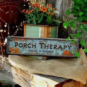 Generic Brand Country-Style Porch Healing Metal Sign Vintage Tin Retro Wall Decor 4x16 Inch Rustic Hanging Plaque, Indoor Outdoor Home Bar Kitchen Garage Farmhouse Bedroom, 1pc Generic Brand Country-Style Porch Healing Metal Sign Vintage Tin Retro Wall Decor 4x16 Inch Rustic Hanging Plaque, Indoor Outdoor Home Bar Kitchen Garage Farmhouse Bedroom, 1pc