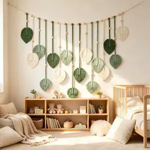 Generic Brand Large Macrame Wall Hanging Boho Leaf Tapestry Handmade Cotton Woven Feather Art Decor for Nursery, Bedroom, Living Room, Office, Includes Photo Clip, 29"x51", 1 Pack Generic Brand Large Macrame Wall Hanging Boho Leaf Tapestry Handmade Cotton Woven Feather Art Decor for Nursery, Bedroom, Living Room, Office, Includes Photo Clip, 29"x51", 1 Pack