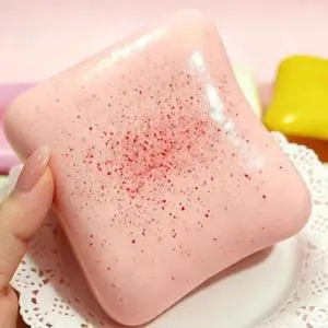 Bread Butter Squishy,Slow Rising SquishyStocking Stuffers,Stress BallsStress Relief & Fidget Toys for ADHDParty Favor Gift pink Bread Butter Squishy,Slow Rising SquishyStocking Stuffers,Stress BallsStress Relief & Fidget Toys for ADHDParty Favor Gift pink