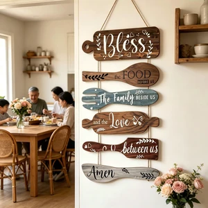 Generic Bless the Food Before Us Farmhouse Kitchen Wall Sign 6pcs
Wooden Dining Room Collage Wall Art Multicolor, Country Rustic Jute Prestrung Hanging Plaque 21.6x11.8 Inches Vertical Generic Bless the Food Before Us Farmhouse Kitchen Wall Sign 6pcs
Wooden Dining Room Collage Wall Art Multicolor, Country Rustic Jute Prestrung Hanging Plaque 21.6x11.8 Inches Vertical