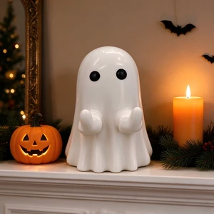 Generic Brand Halloween Ghost Figurine Spooky Resin Statue Cute Finger Ghost Ornaments Perfect for Indoor & Porch Decor Generic Brand Halloween Ghost Figurine Spooky Resin Statue Cute Finger Ghost Ornaments Perfect for Indoor & Porch Decor