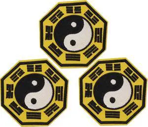U-Sky Sew or Iron on Embroidered Patches | Traditional Yin Yang Bagua Symbols | Philosophy Balance Harmony Cultural | Martial Arts Meditation Enthusiasts | Jackets Backpacks Hats | 2.9"x2.9" 3PCs Pack U-Sky Sew or Iron on Embroidered Patches | Traditional Yin Yang Bagua Symbols | Philosophy Balance Harmony Cultural | Martial Arts Meditation Enthusiasts | Jackets Backpacks Hats | 2.9"x2.9" 3PCs Pack