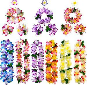 GoodUping 18 Counts Hawaiian Leis, Flower Hair Clip, Headbands and Wristbands, Perfect Luau Party Supplies for Summer Beach Vacations, Essential Party Decorations for Birthday, Graduation, and Wedding GoodUping 18 Counts Hawaiian Leis, Flower Hair Clip, Headbands and Wristbands, Perfect Luau Party Supplies for Summer Beach Vacations, Essential Party Decorations for Birthday, Graduation, and Wedding