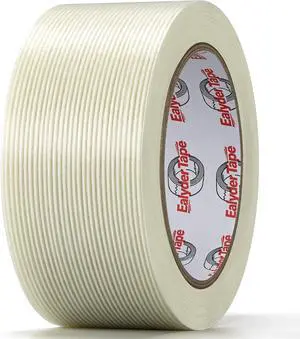 Transparent Fiberglass Tape 2" x 30Yd 5.5 Mil Filament Strapping Tape Transparent Fiberglass Tape 2" x 30Yd 5.5 Mil Filament Strapping Tape