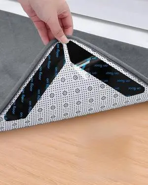 20 PCS Reusable Washable Grippers for Rugs, Highly adhesive and thinRemovable Rug Tape,Double Sided Non-Slip Rug Pads for Hardwood Floors and Carpet Corners,Keep Area Rugs Corners from Curling . 20 PCS Reusable Washable Grippers for Rugs, Highly adhesive and thinRemovable Rug Tape,Double Sided Non-Slip Rug Pads for Hardwood Floors and Carpet Corners,Keep Area Rugs Corners from Curling .