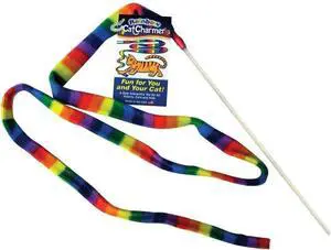 Cat Dancer-Cat Charmer Wand,Teaser-Cat & Kitten Toy! Color:Rainbow Size:Pack of 1 Cat Dancer-Cat Charmer Wand,Teaser-Cat & Kitten Toy! Color:Rainbow Size:Pack of 1