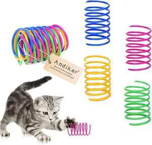 Andiker Cat Spring Toy, 12 Pc Colorful Cat Kicker Toys Interactive Cat Toys for Indoor Cats Swatting, Biting, Hunting to Kill Time and Keep Fit Andiker Cat Spring Toy, 12 Pc Colorful Cat Kicker Toys Interactive Cat Toys for Indoor Cats Swatting, Biting, Hunting to Kill Time and Keep Fit