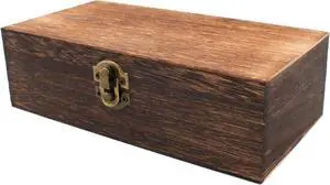 Wood Storage Box with Lid Solid Wood Container Box Decorative Table Large Rectangular Smooth Rustic Style Store Space to Organize Toys Cosmetics Vintage Color 7.87 * 3.93 * 2.36inch, Brown Wood Storage Box with Lid Solid Wood Container Box Decorative Table Large Rectangular Smooth Rustic Style Store Space to Organize Toys Cosmetics Vintage Color 7.87 * 3.93 * 2.36inch, Brown