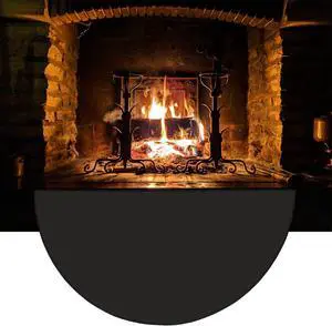 63x37 Extra Large Half Round Fireproof Fireplace Mat Hearth Rug Non-Slip - Flame Resistant Floor Covering Pad - Fire Retardant Fiberglass Carpet 63x37 Extra Large Half Round Fireproof Fireplace Mat Hearth Rug Non-Slip - Flame Resistant Floor Covering Pad - Fire Retardant Fiberglass Carpet