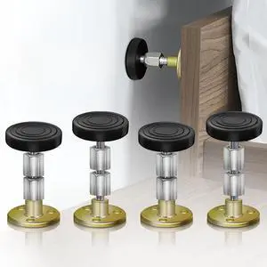 SPEETH 4 Pack Headboard Stoppers, Adjustable Bed Noise Stopper for Wall, Bed Frame Post Anti-Shake Tool, Head Board Stabilizer Pad Support Bumper Guards, Threaded Fixer Keep from Squeaking, 30-105mm SPEETH 4 Pack Headboard Stoppers, Adjustable Bed Noise Stopper for Wall, Bed Frame Post Anti-Shake Tool, Head Board Stabilizer Pad Support Bumper Guards, Threaded Fixer Keep from Squeaking, 30-105mm